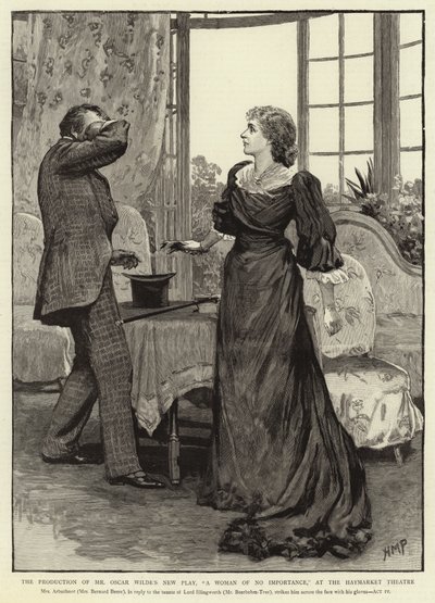 La production de la nouvelle pièce de M. Oscar Wilde, Une femme sans importance, au Haymarket Theatre - Henry Marriott Paget